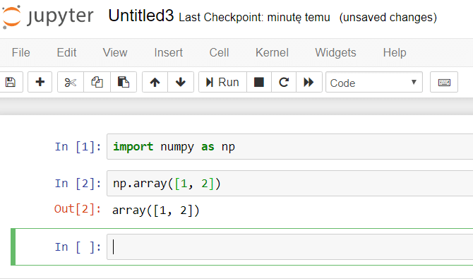 jupyter notebook